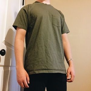 Green Oversized T-Shirt with Pocket